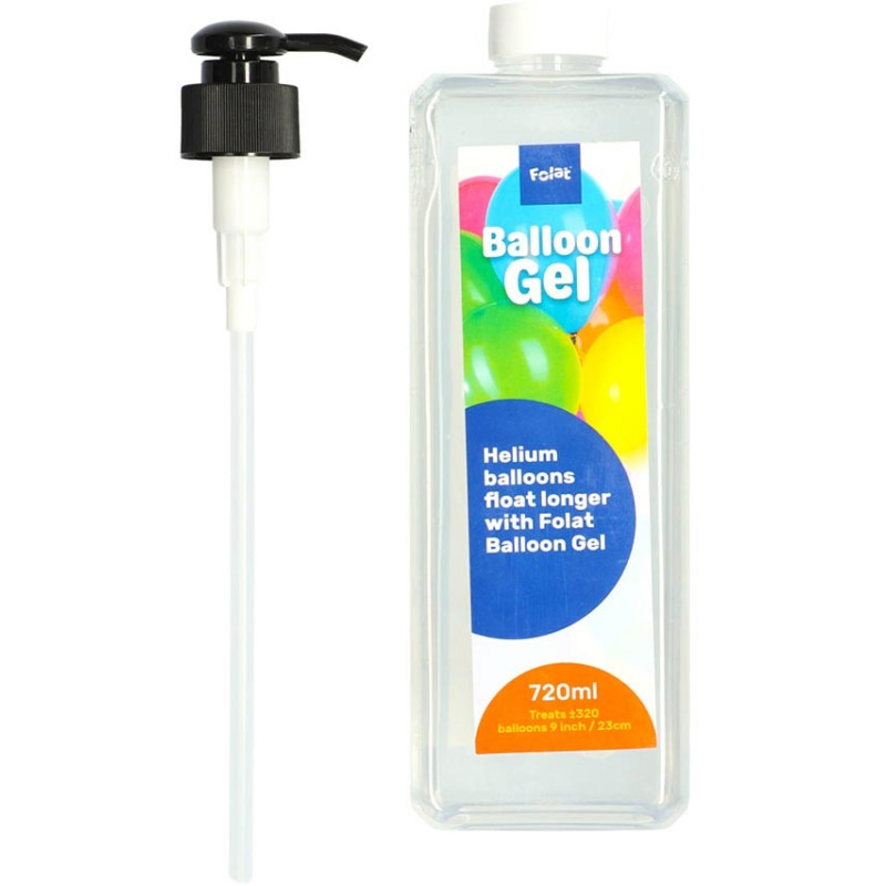 Gel pour augmenter la durée des ballons latex gonflés à l'hélium