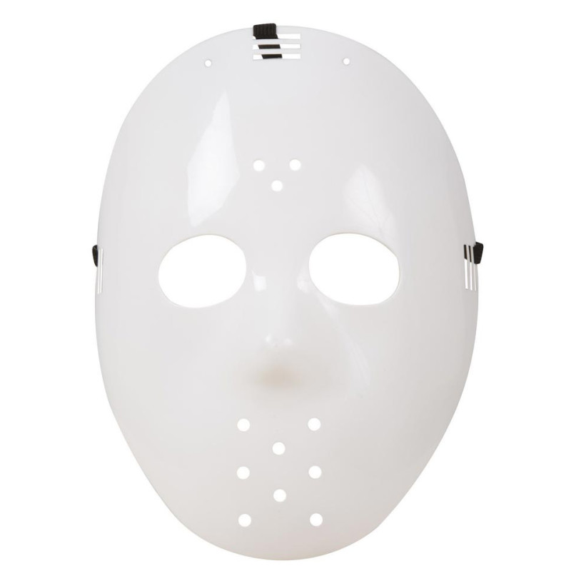 Masque de Hockey Adulte Halloween blanc