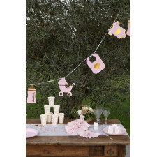 Guirlande baby shower fille pour décoration