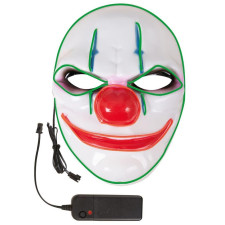 Masque lumineux Halloween clown tueur