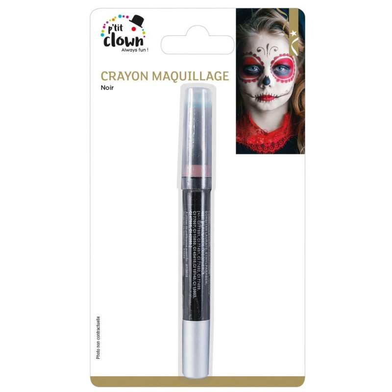 Crayon de maquillage noir gras pour déguisement
