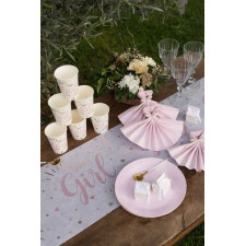 Chemin de table baby girl pour baby shower fille