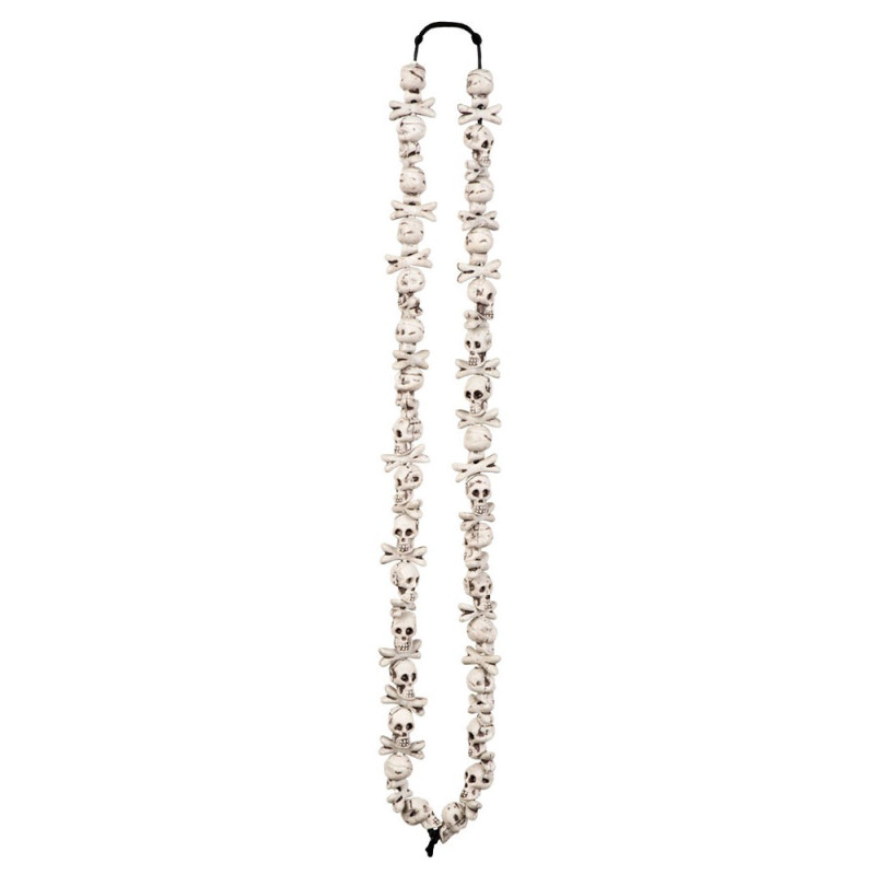 Collier Halloween avec têtes de mort Collier Halloween avec têtes de mort