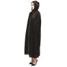 Cape noire avec capuche
