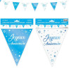 Guirlande fanion joyeux anniversaire bleue Guirlande fanion joyeux anniversaire bleue