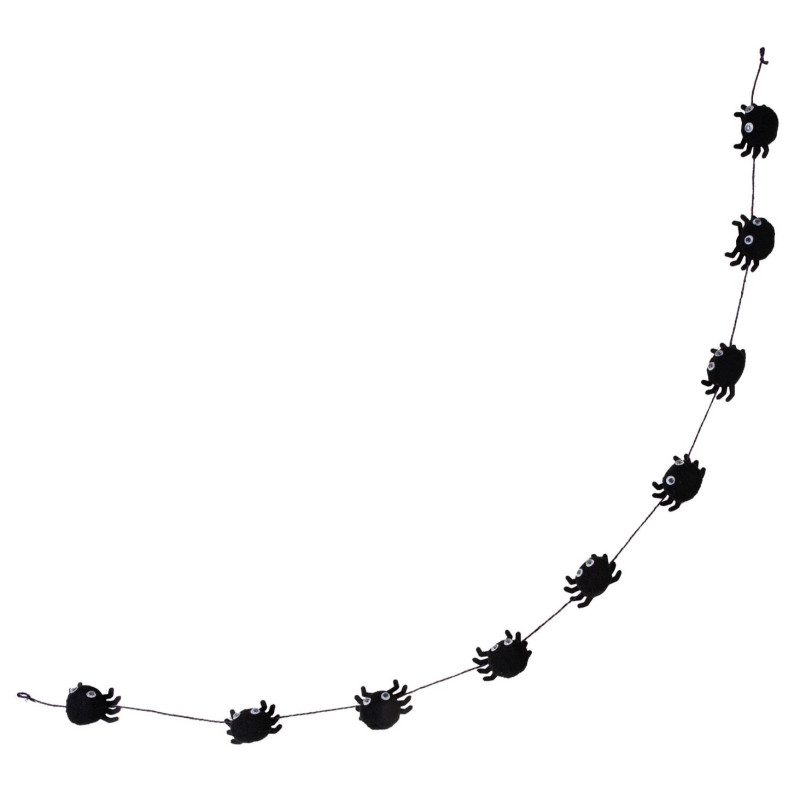 Guirlande Halloween avec araignées