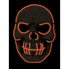 Masque squelette lumineux Halloween