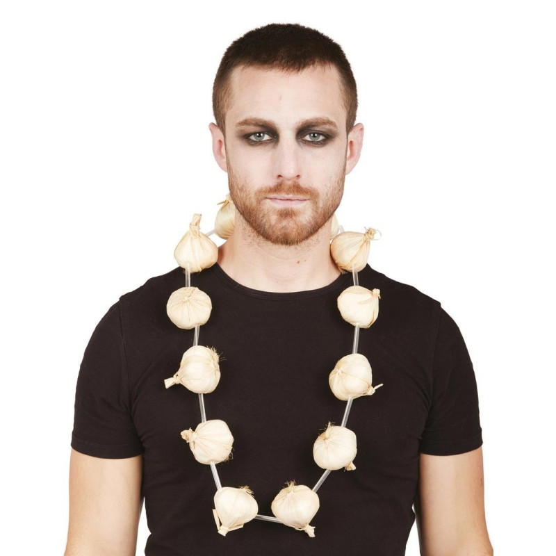 Collier gousse d'ail Halloween Collier gousse d'ail Halloween