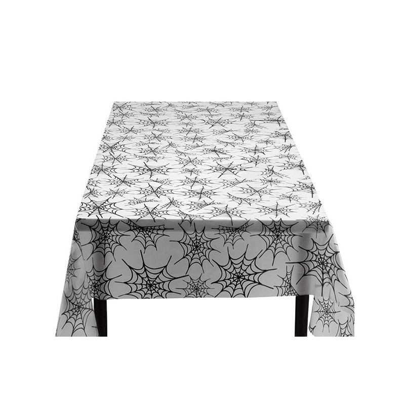 Nappe Halloween avec toile d'araignée