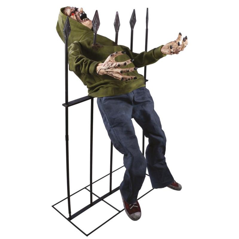 Automate géant Halloween zombie empalé