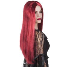 Perruque sorcière cheveux rouges