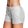 Short disco couleur argent Short disco couleur argent