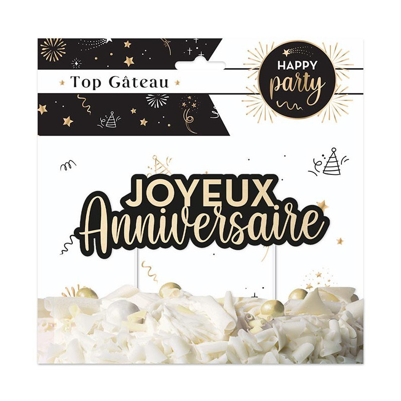 Top Gâteau - Joyeux Anniversaire - Collection Terracotta - Jour de Fête -  Terracotta - Top Thèmes