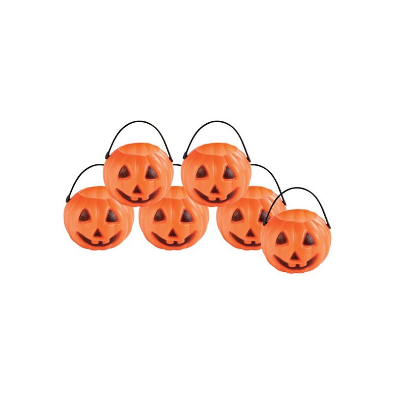 Pots à bonbons Halloween en forme de citrouilles Pots à bonbons Halloween en forme de citrouilles