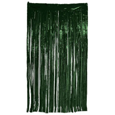 Rideau vert à franges pour décoration tropicale Rideau vert à franges pour décoration tropicale