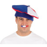 Moustache bleu blanc rouge accessoire supporter
