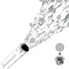 Canon confettis joyeux anniversaire argent