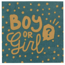 Serviettes Gender Reveal Neutre Boy or Girl