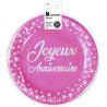 Assiettes anniversaire fille rose Assiettes anniversaire fille rose