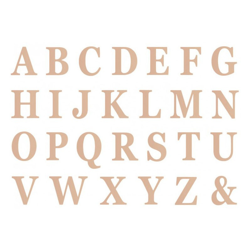 Lettres adhésives géantes rose gold