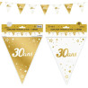 Guirlande 30 ans dorée pour anniversaire Guirlande 30 ans dorée pour anniversaire