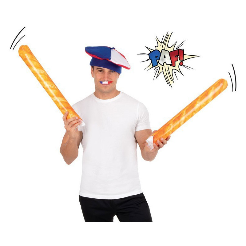 Clap clap supporter France en forme de baguette