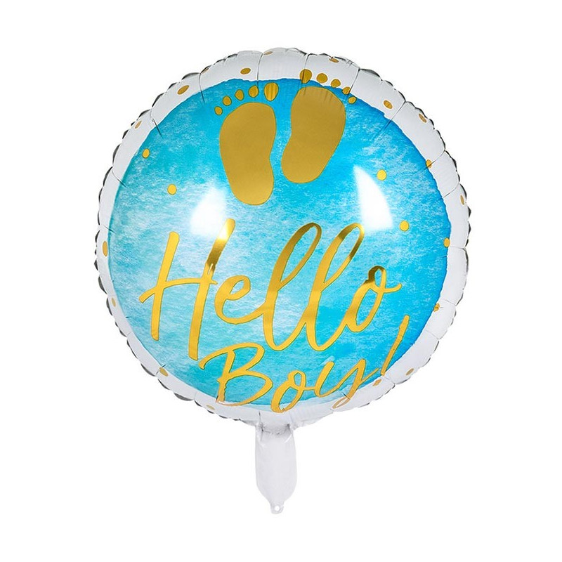 Ballon Hello Boy pour baby shower
