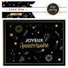 Livre d'or joyeux anniversaire noir et doré
