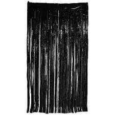 Rideau franges noires pour décoration Rideau franges noires pour décoration