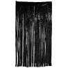 Rideau franges noires pour décoration
