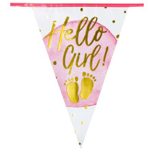 Fanion décoration baby shower fille