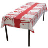 Nappe sanglante pour décoration Halloween Nappe sanglante pour décoration Halloween