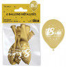 Ballons 18 ans or pour anniversaire Ballons 18 ans or pour anniversaire