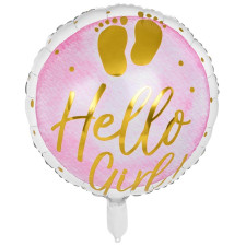 Ballon hélium baby shower fille