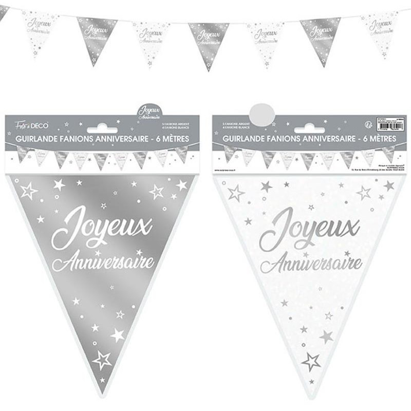 Banderole anniversaire argent