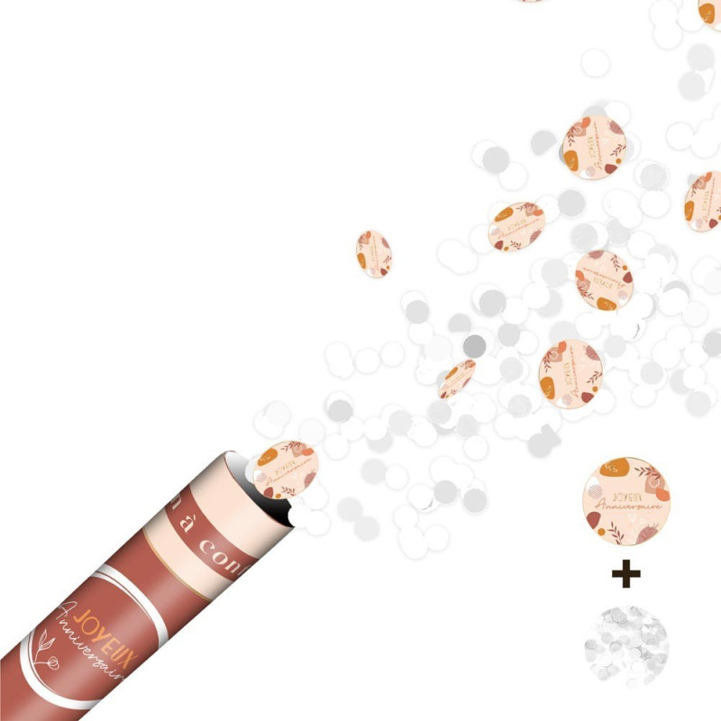 Canon à confettis terracotta Canon à confettis terracotta