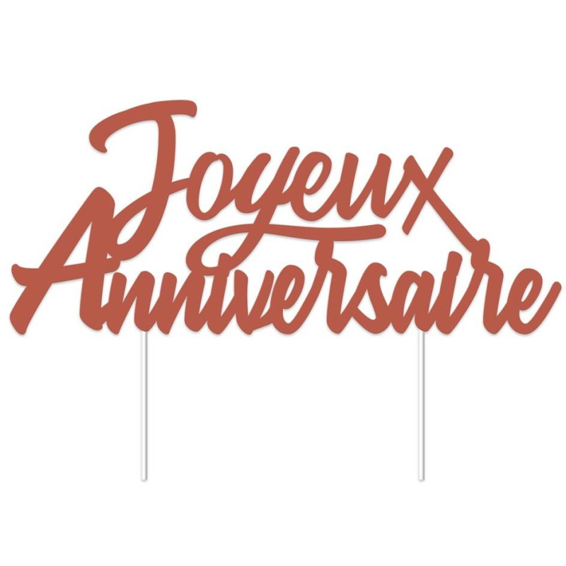 Centre de table - Joyeux Anniversaire - Collection Terracotta - Jour de  Fête - Terracotta - Top Thèmes