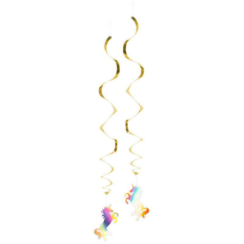 Suspensions licorne pour décoration anniversaire