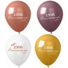 Ballon joyeux anniversaire thème terracotta