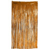 Décoration rideau franges terracotta métallisé