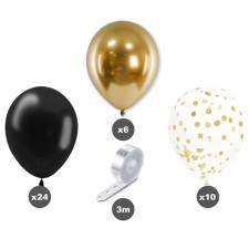 Ballon noir et or pour arche