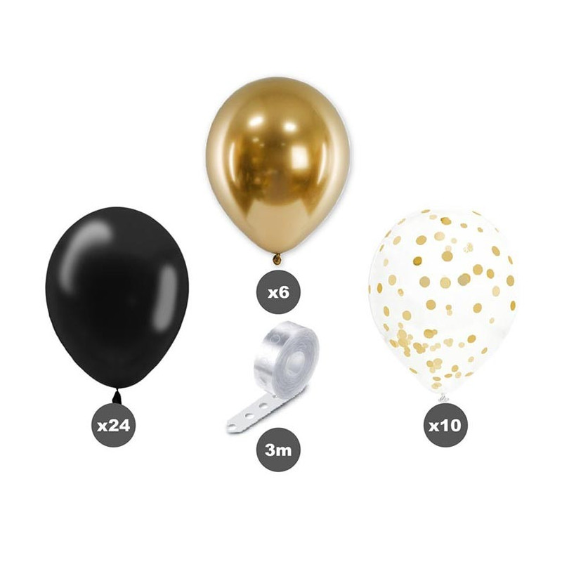 Kit Arche à Ballons Réutilisable - Support Doré, Hauteur Réglable 150-250 Cm, Pour Fêtes Et Photos