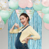 Rideau bleu pour deco Gender Reveal