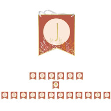 Guirlande anniversaire terracotta et doré