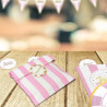 Sachets bonbon anniversaire fille roses et blancs