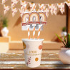 Pailles pour déco anniversaire terracotta