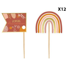 Décoration de table d'anniversaire terracotta