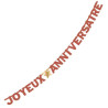 Banderole joyeux anniversaire terracotta