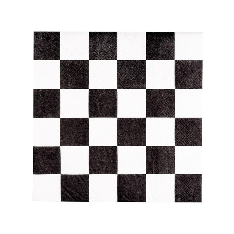 Serviette papier damier Serviette papier damier