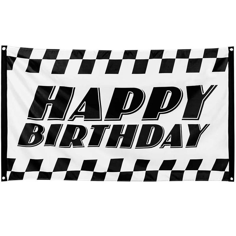 Drapeau à damier anniversaire